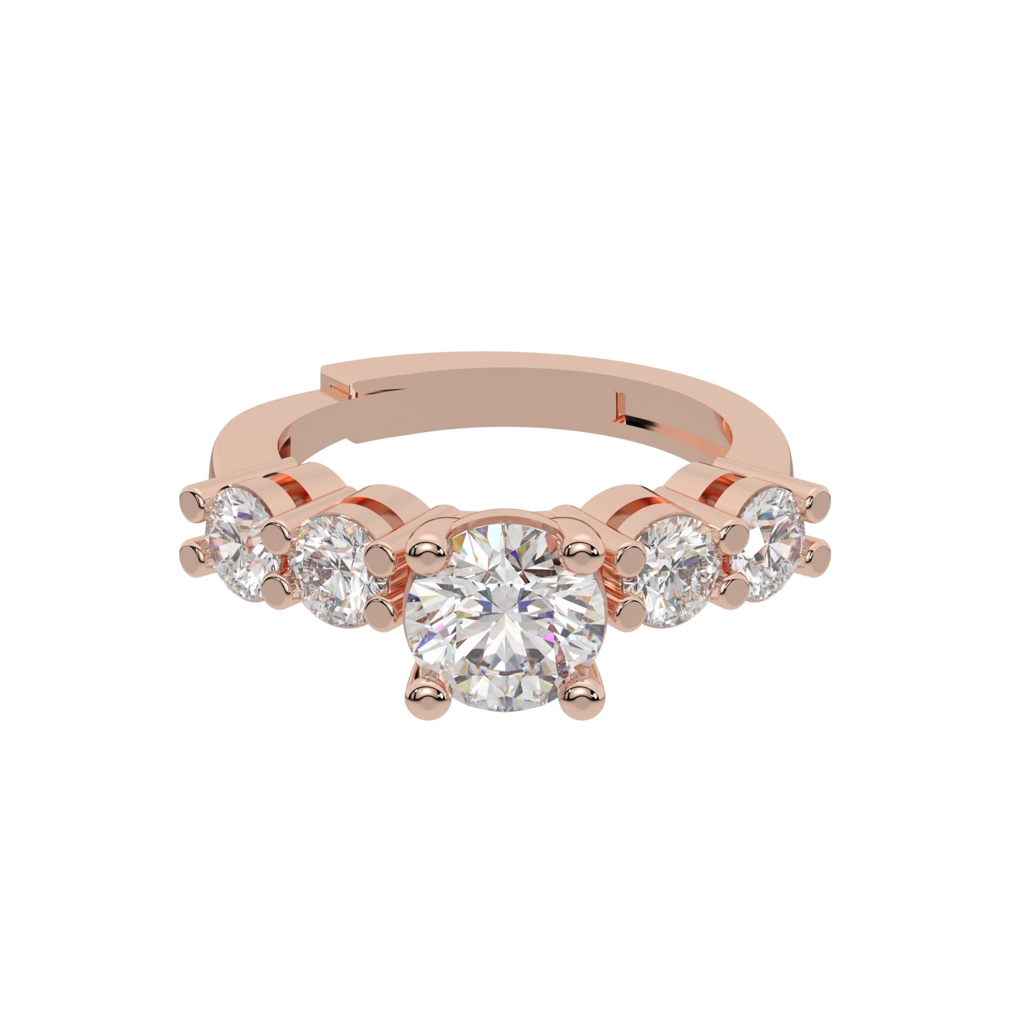 Solitaire Ring Engaged Gift Special 925 Silver