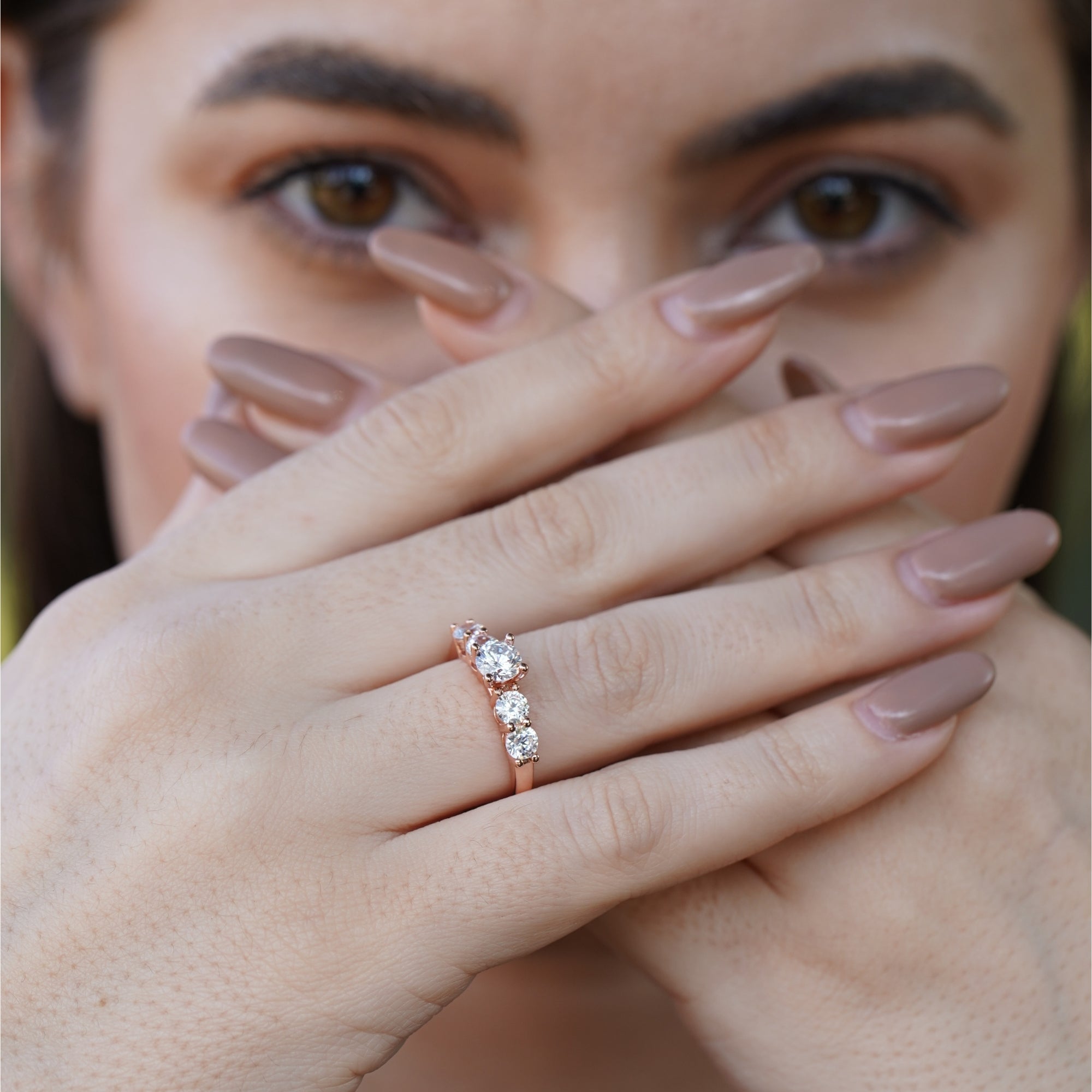 Solitaire Ring Engaged Gift Special 925 Silver