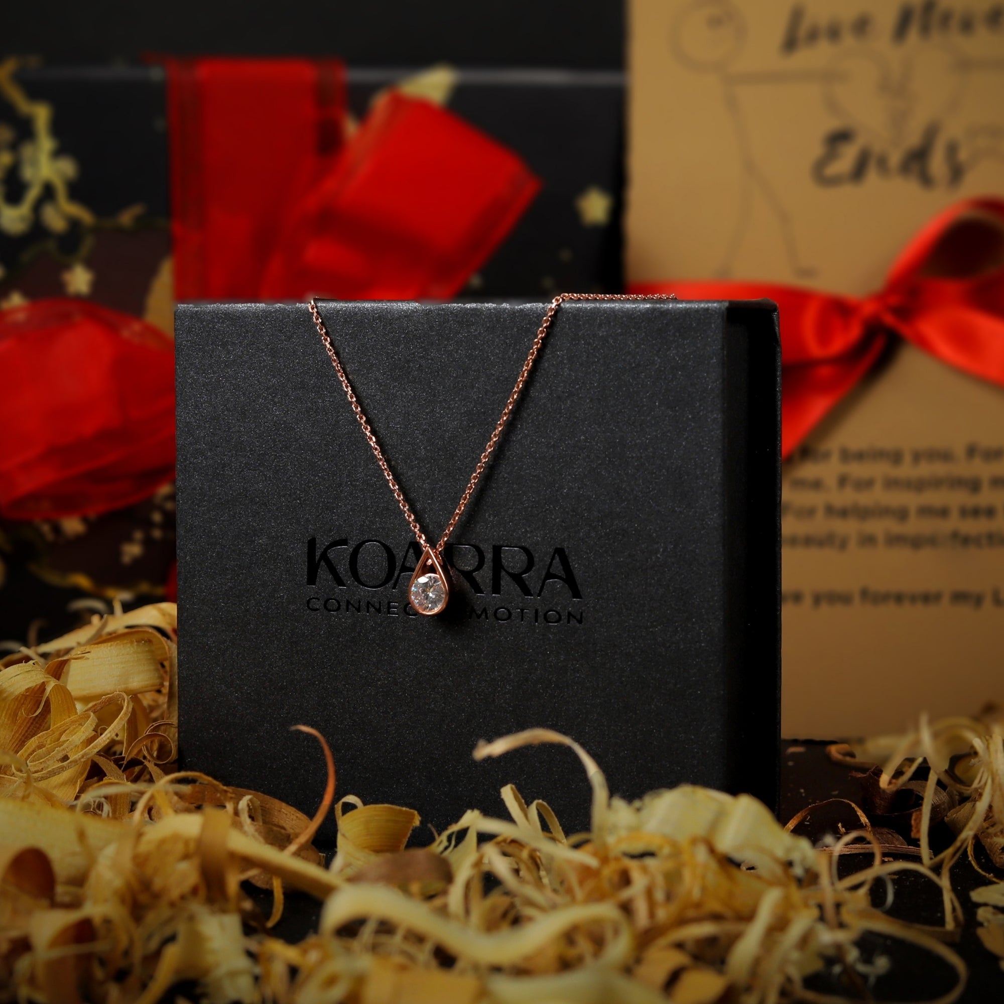 Solitaire Pear 925 Sterling silver Necklace | Silver Plating