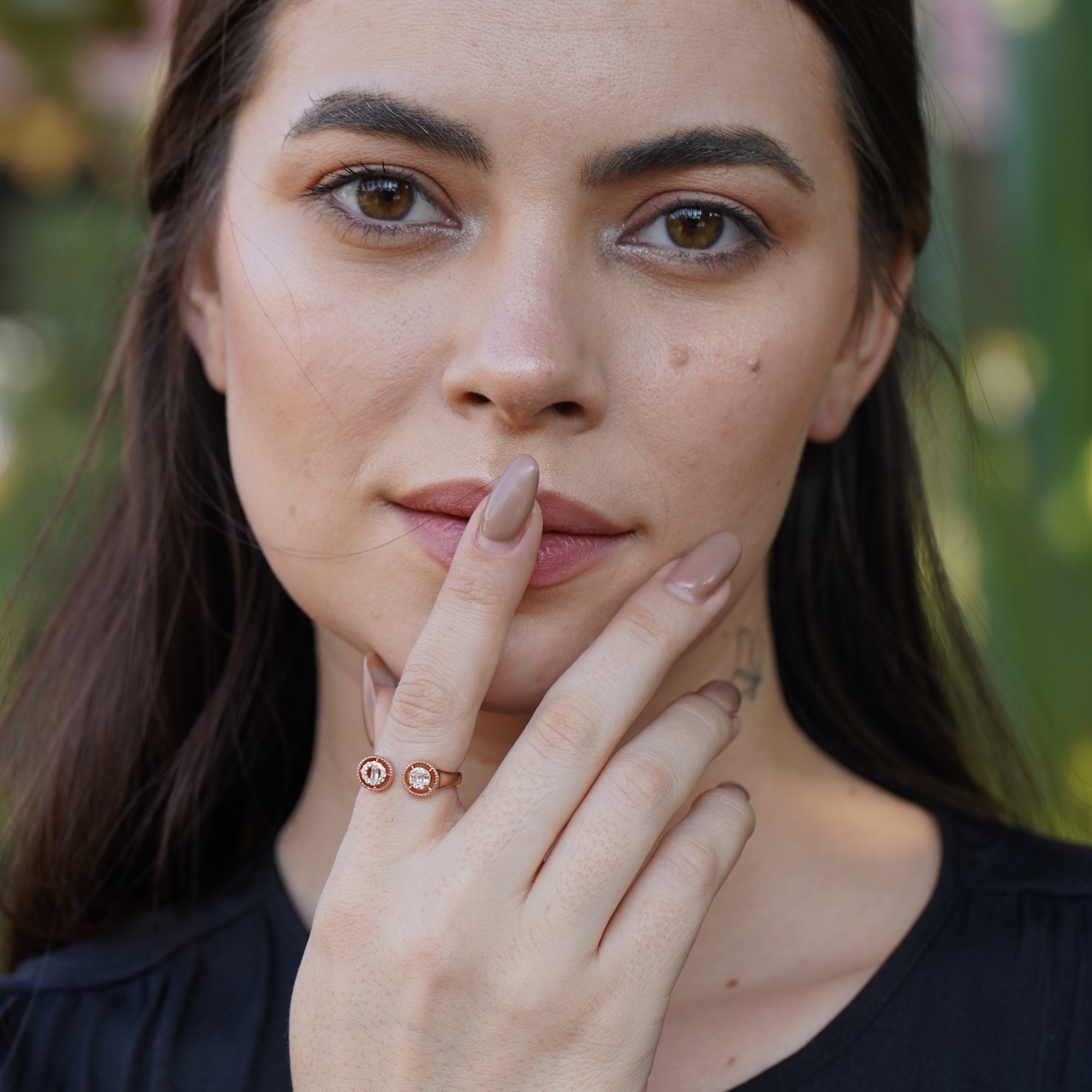 Unique Round Joint Diamond Ring | 925 Sterling Silve