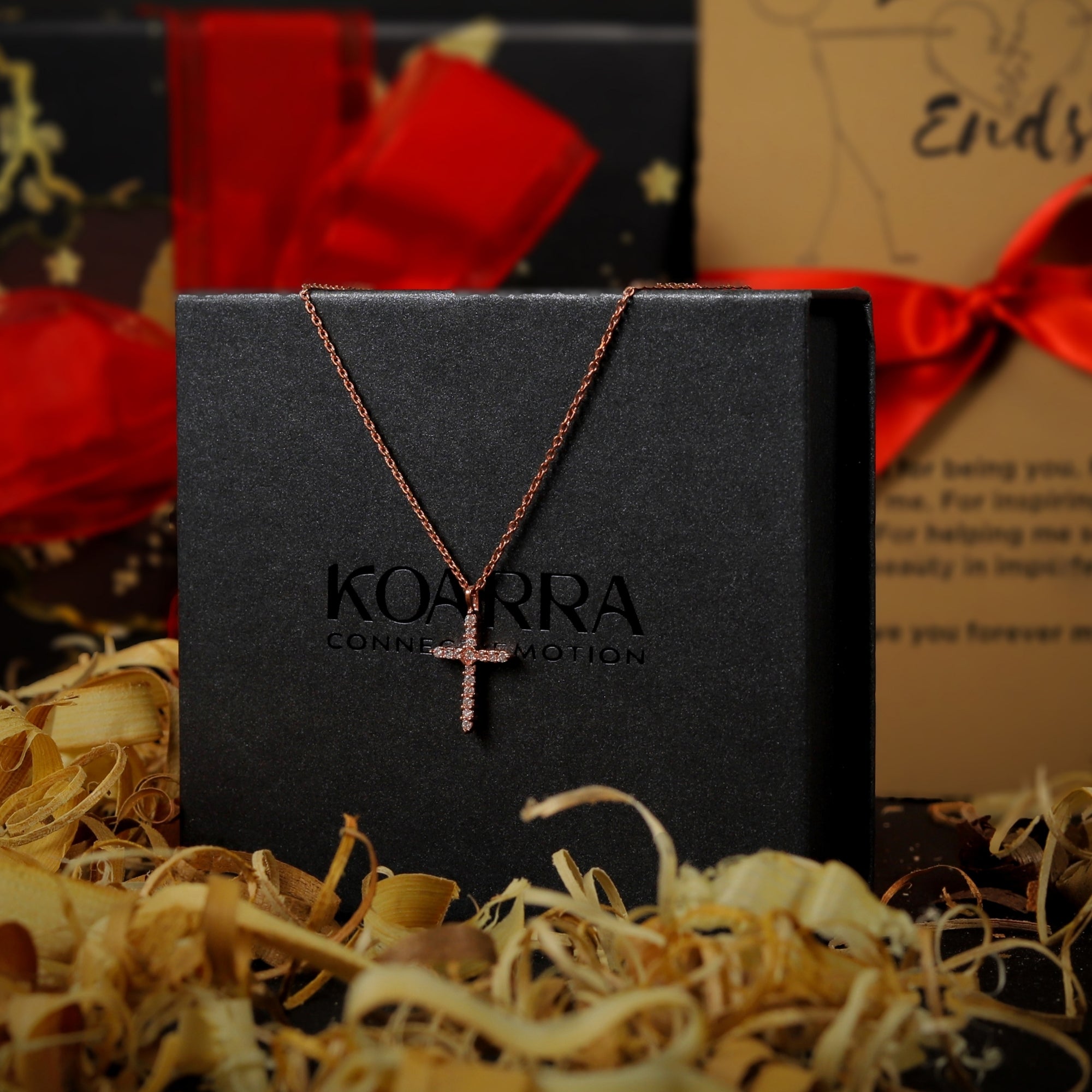 Cross Christian Pendant Necklace for Women - 925 Sterling Silver