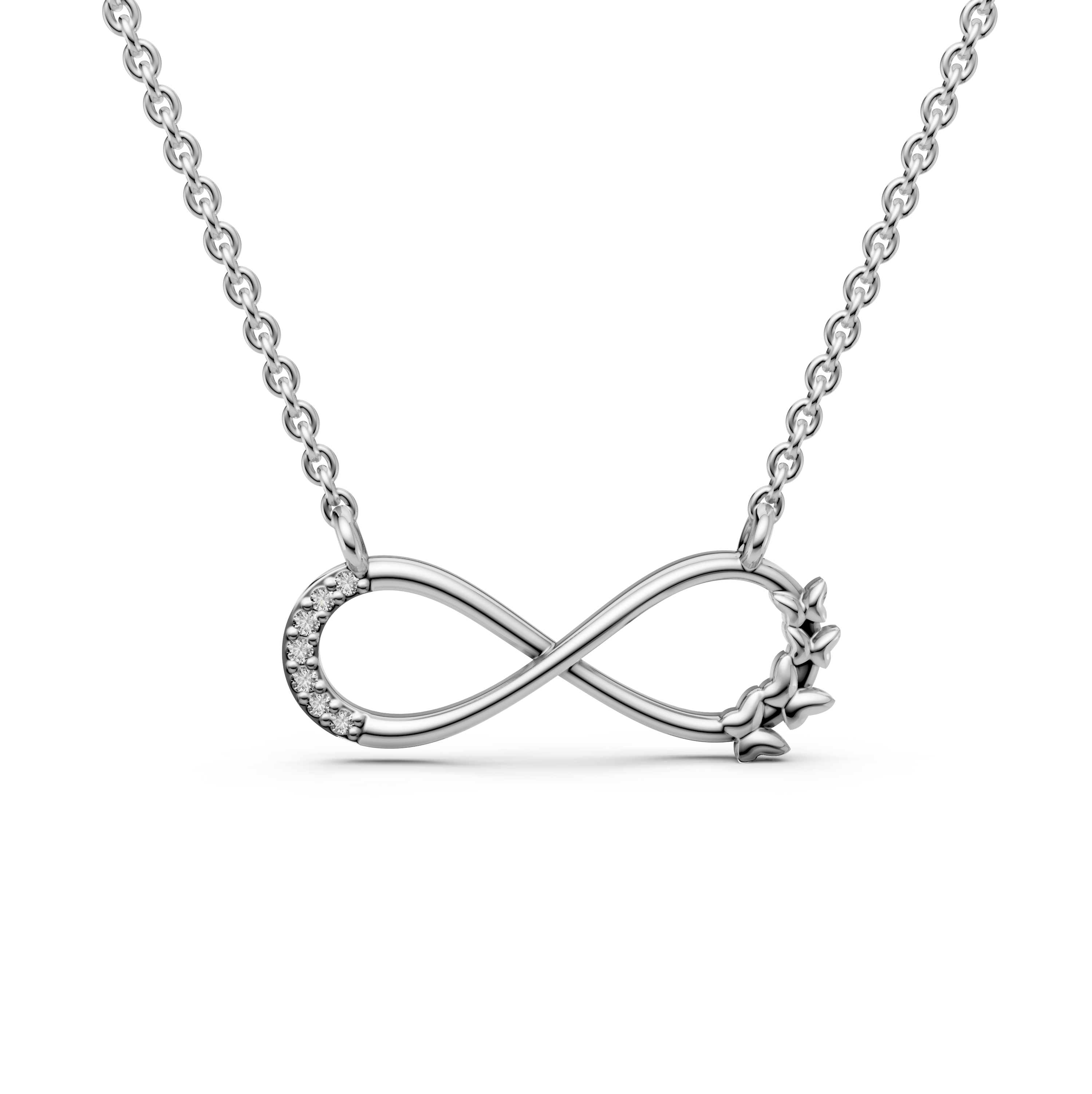Infinity Necklace Rose gold|925 Sterling Silver