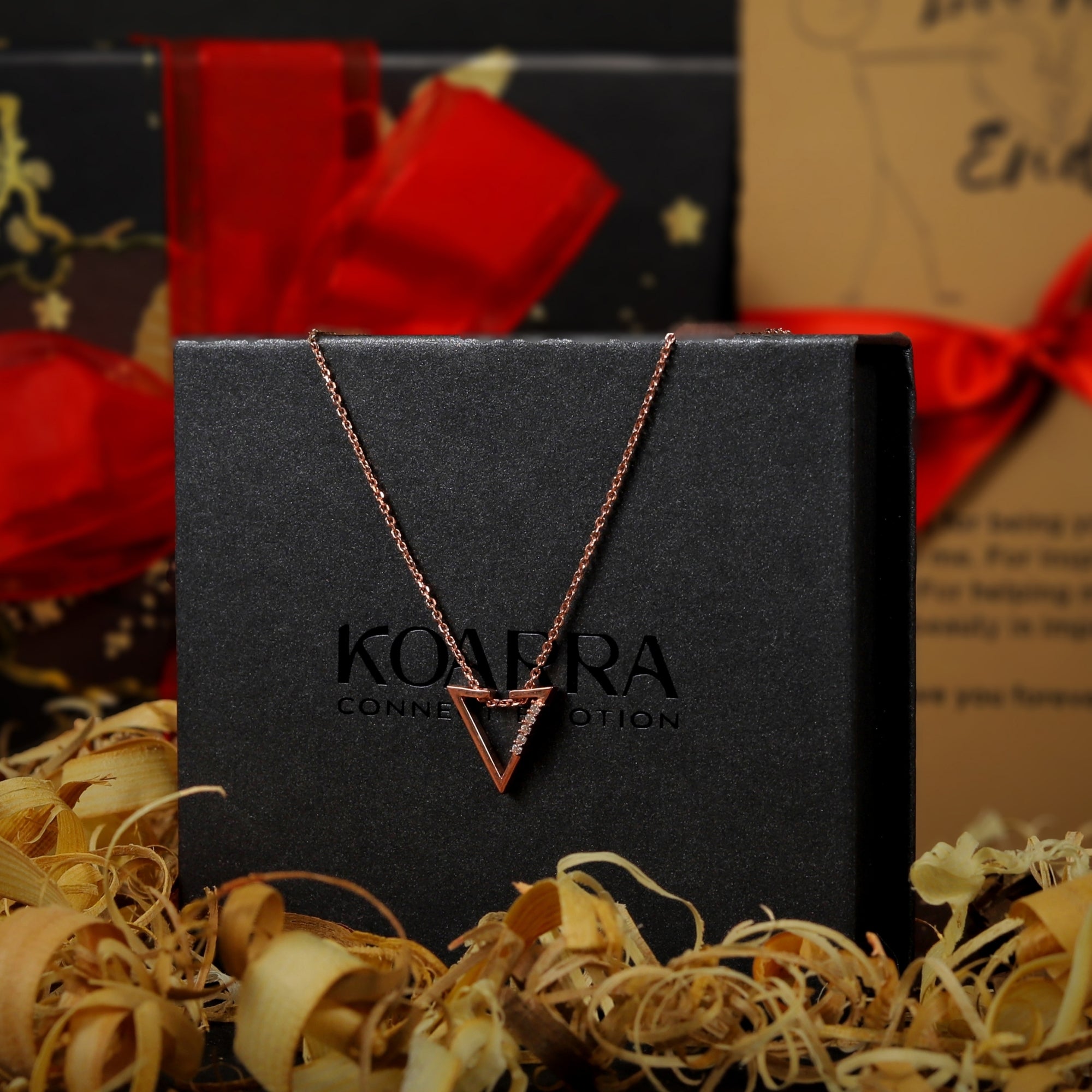 Triangle Chevron necklace 925 sterling silver