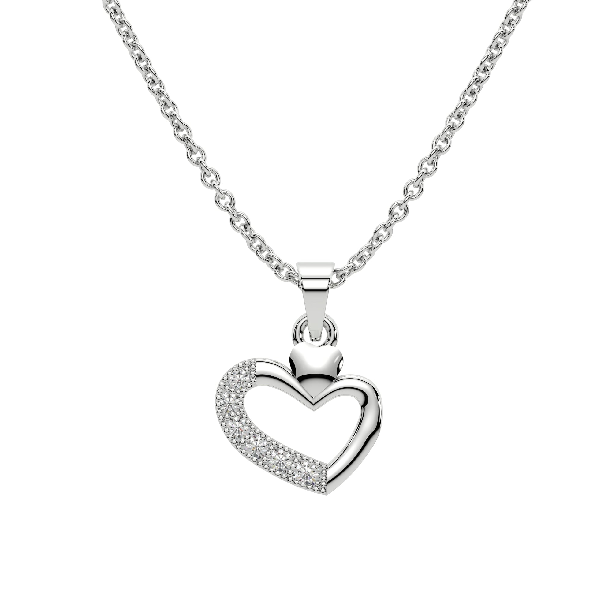 Small Heart Big Love Pendant 925 Silver