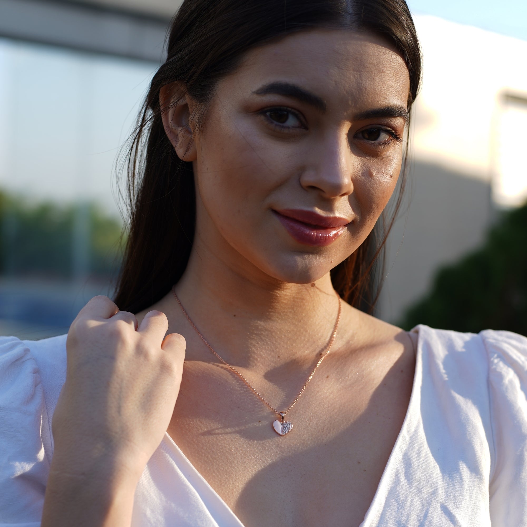 Love Heart Diamond Pendant | 925 Sterling Silver