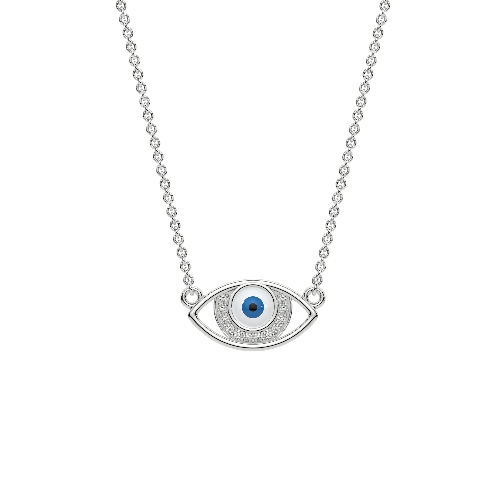 Sterling Silver Evil Eye Pendant