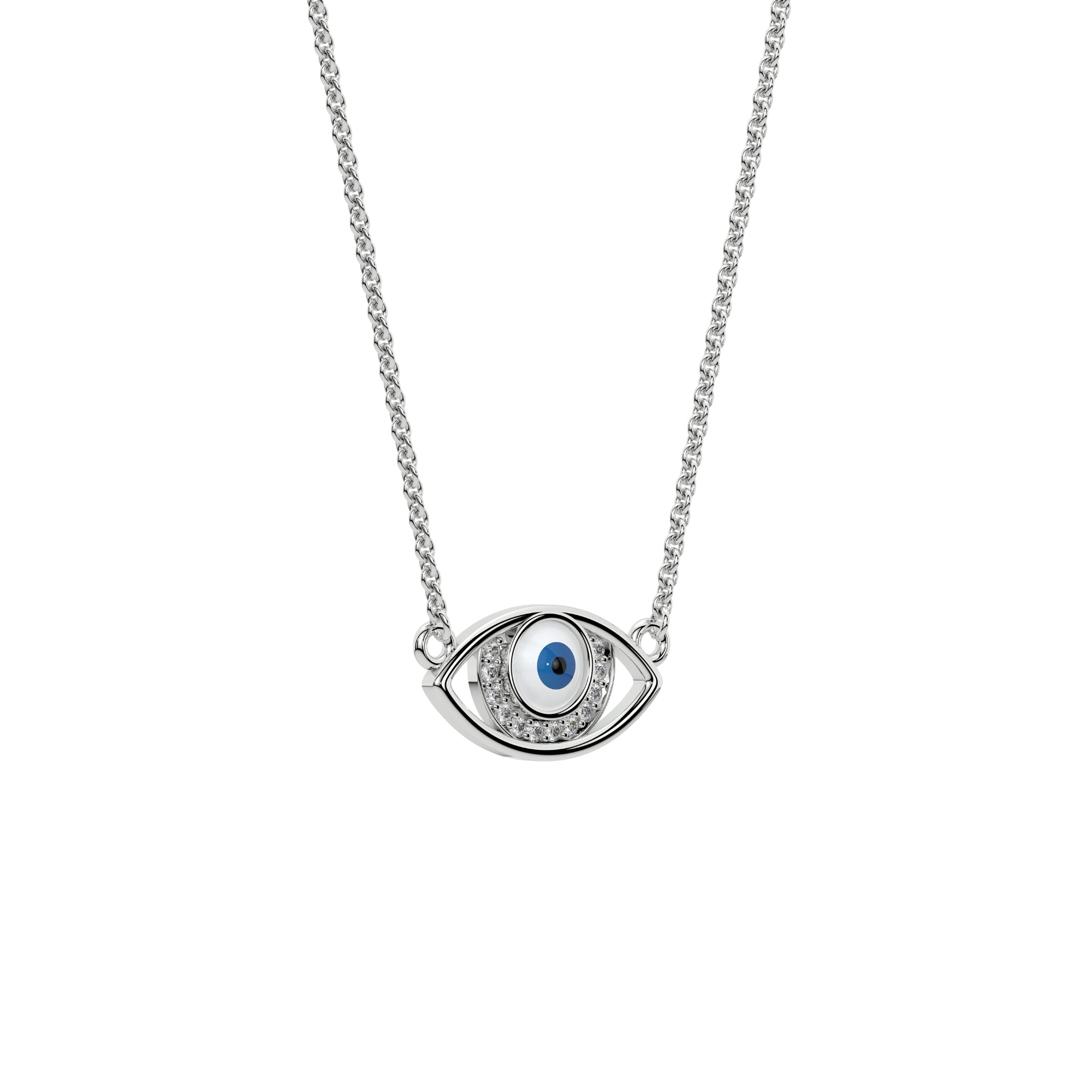 Sterling Silver Evil Eye Pendant