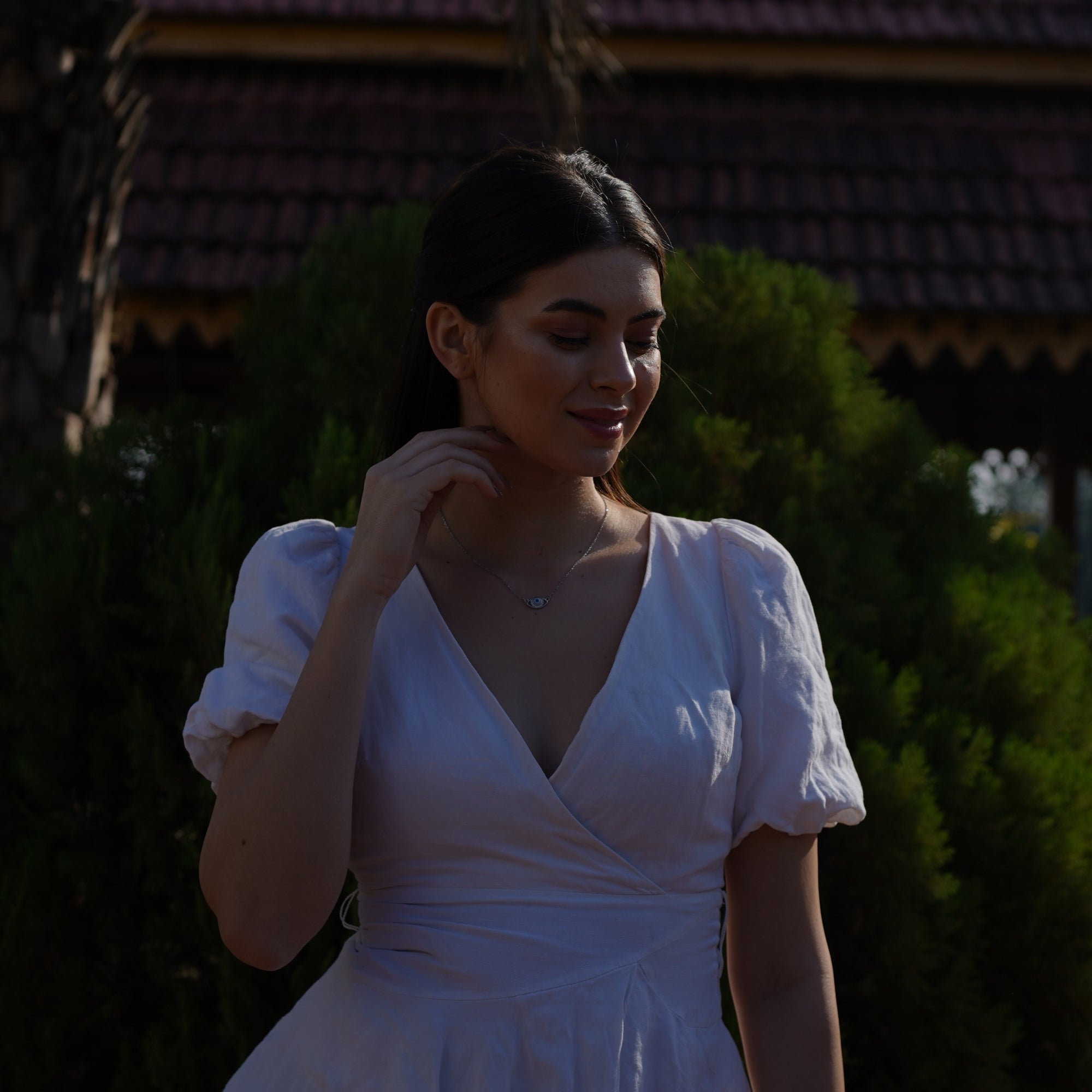 Sterling Silver Evil Eye Pendant