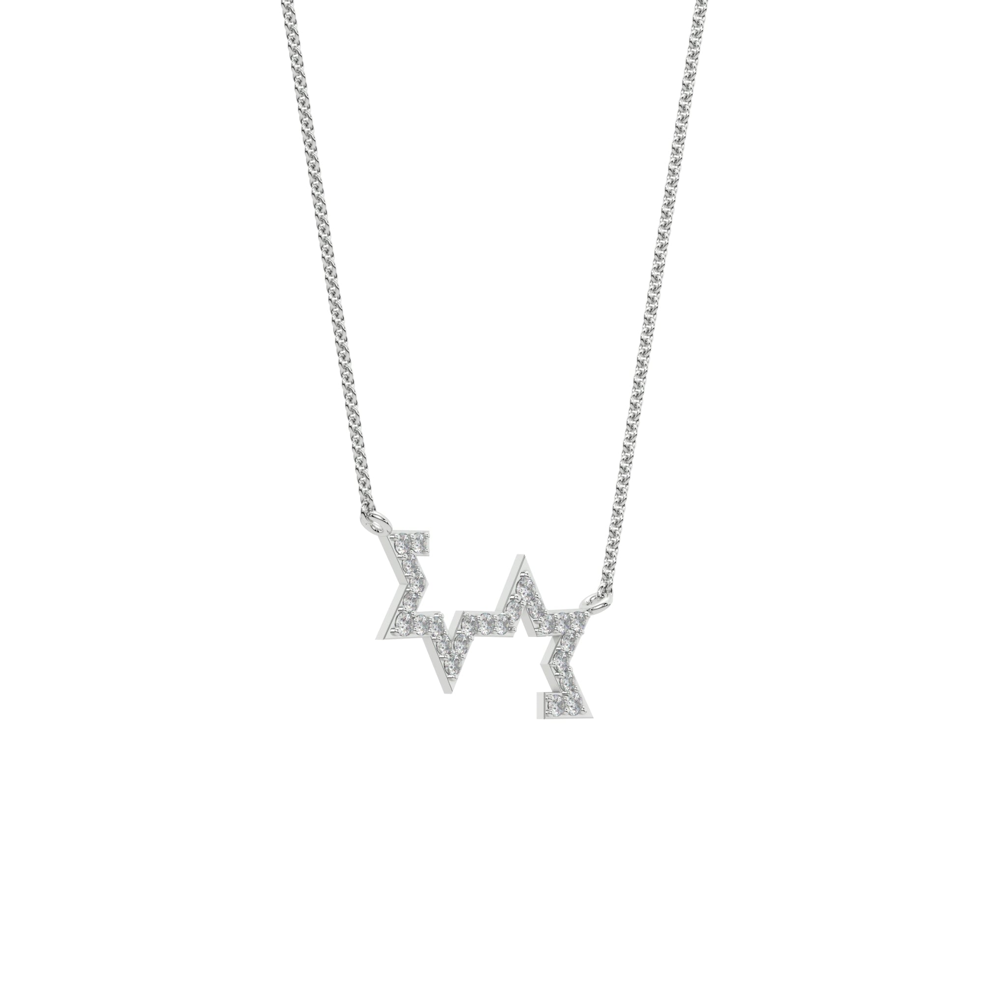 Beautiful Half Star Joint Necklace 925 Silver