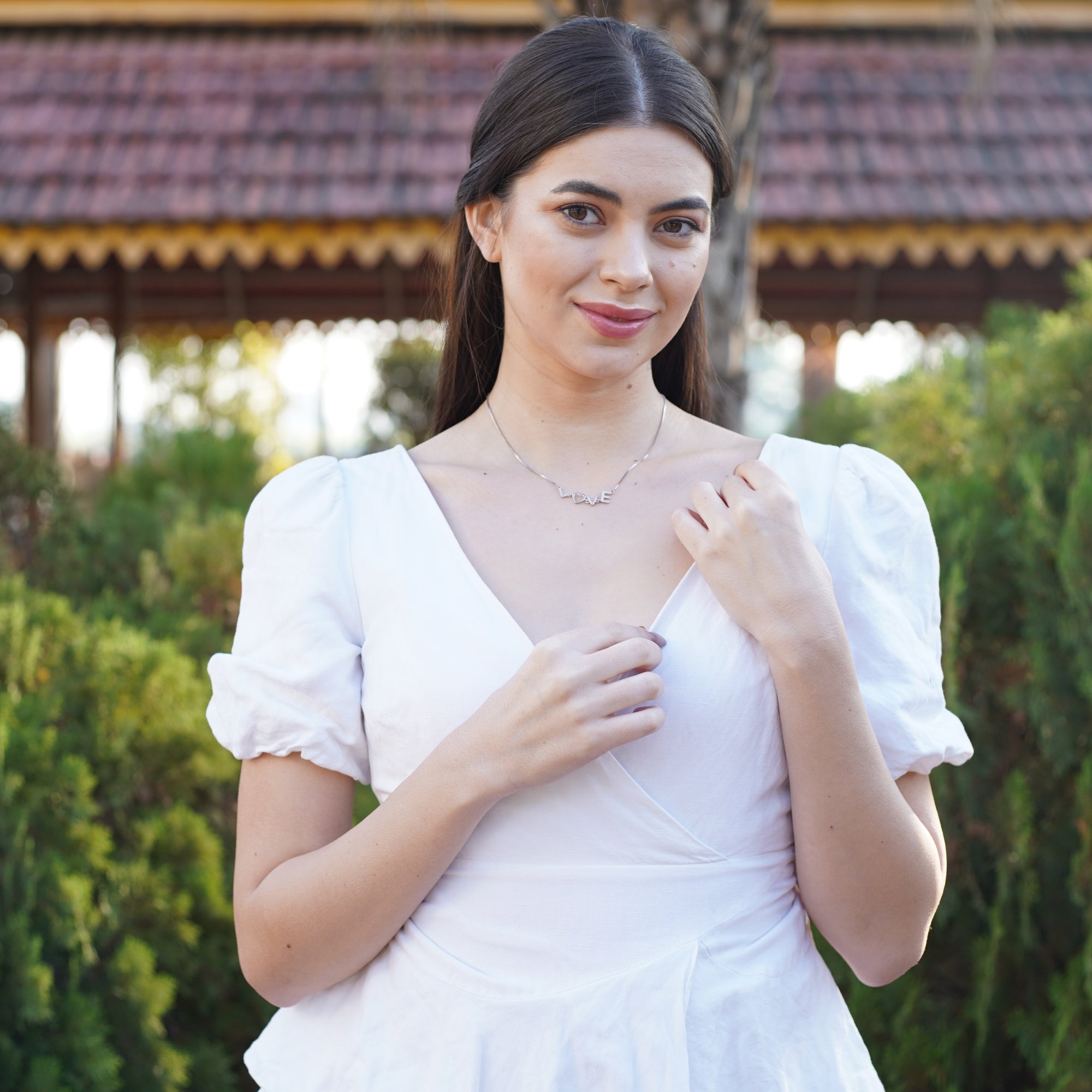 Sterling Silver Love Word Pendant For Love One