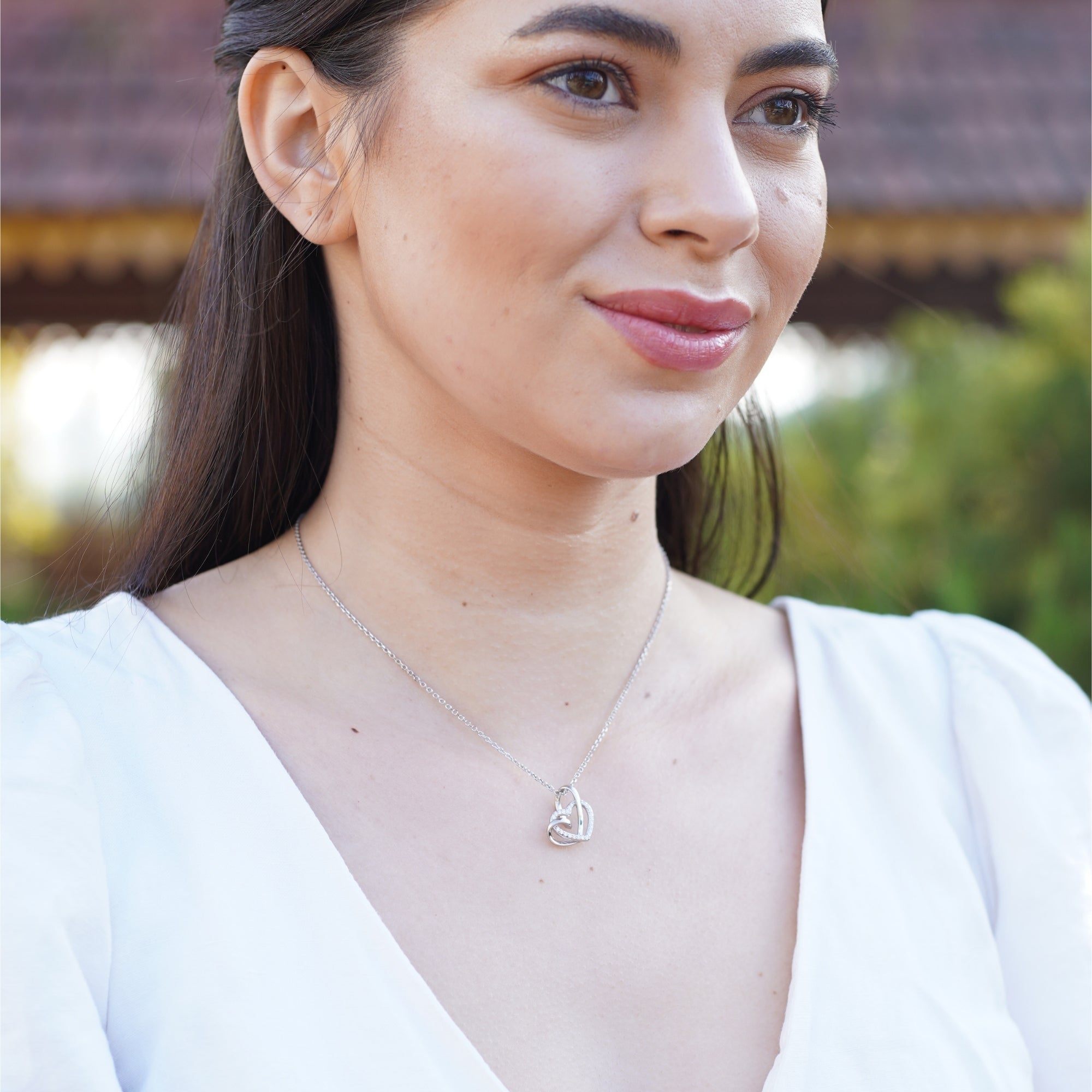 Interlocked Heart for loved One Pendant