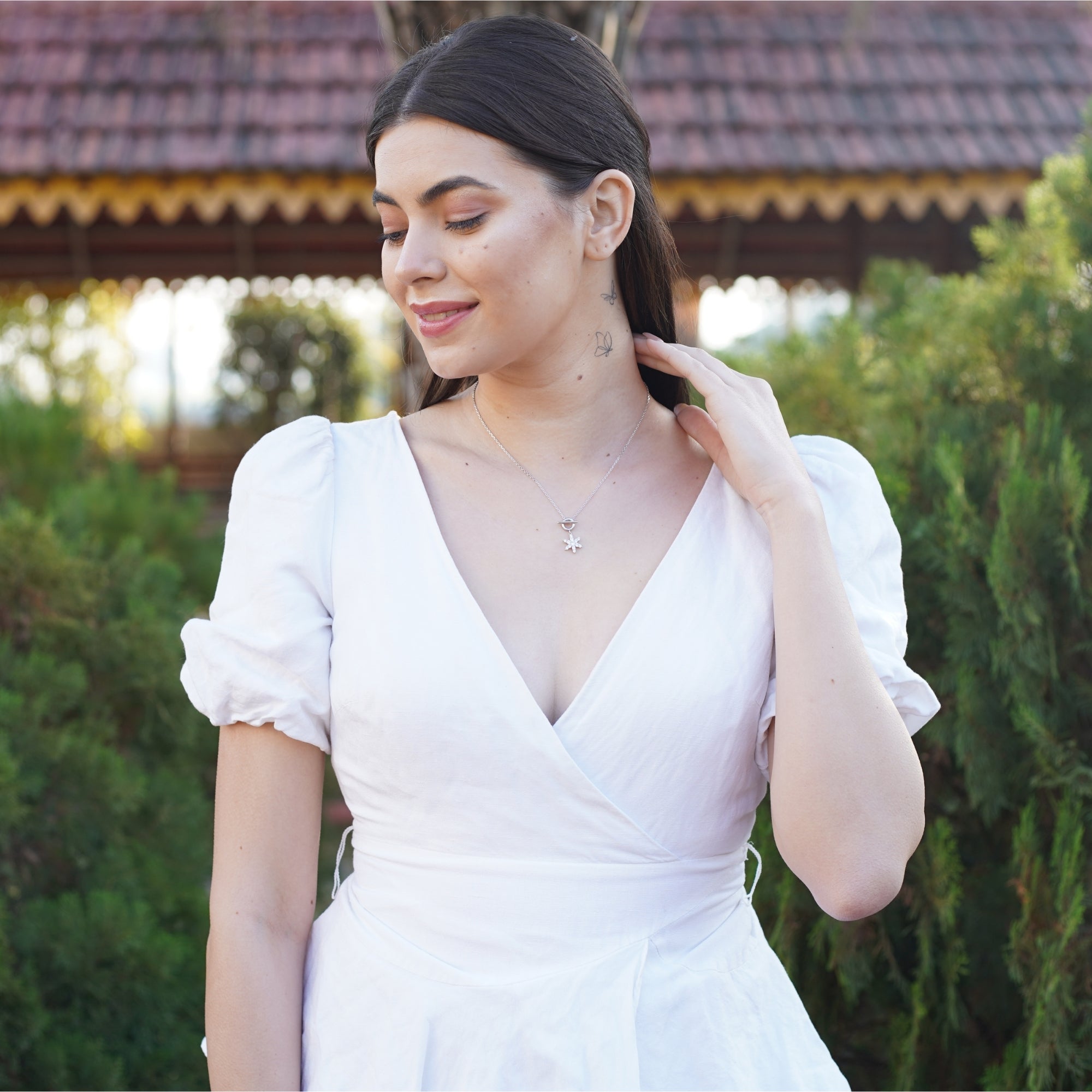 925 Silver Line Star Latkan Pendant