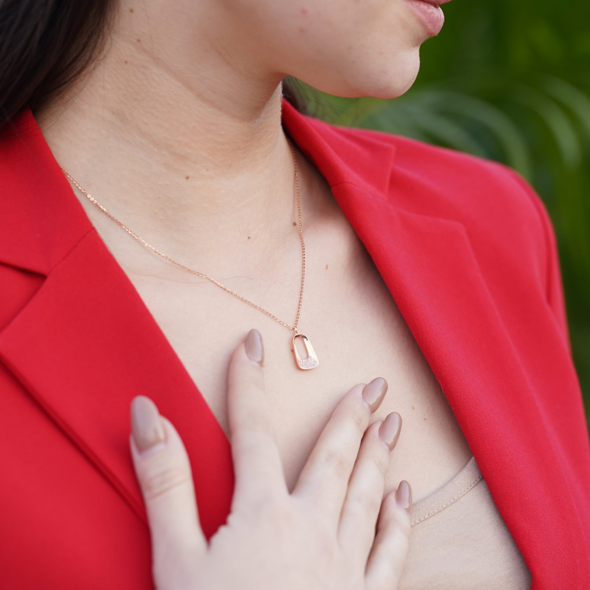 Diamond Rose Gold Pendant Beautiful Design
