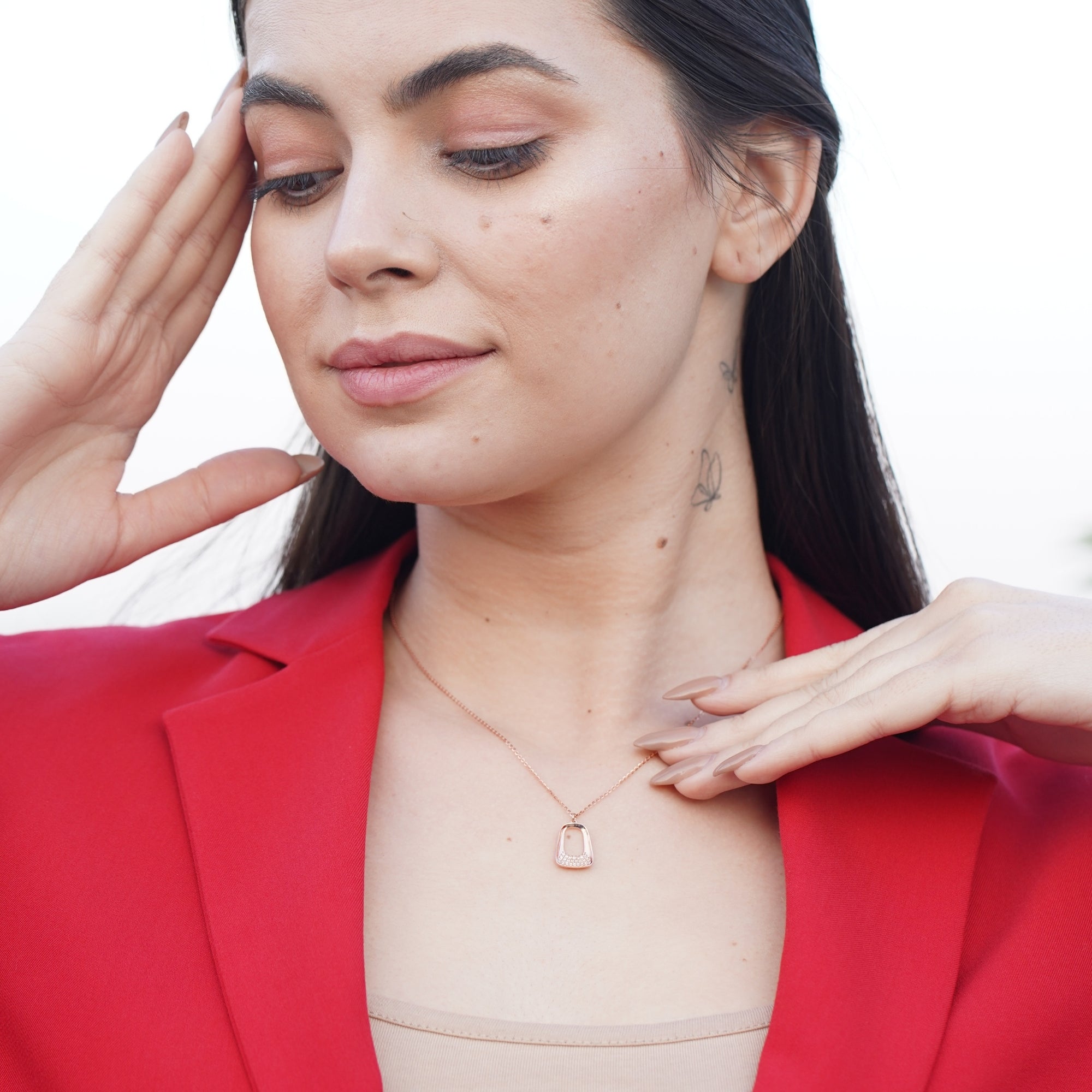 Diamond Rose Gold Pendant Beautiful Design