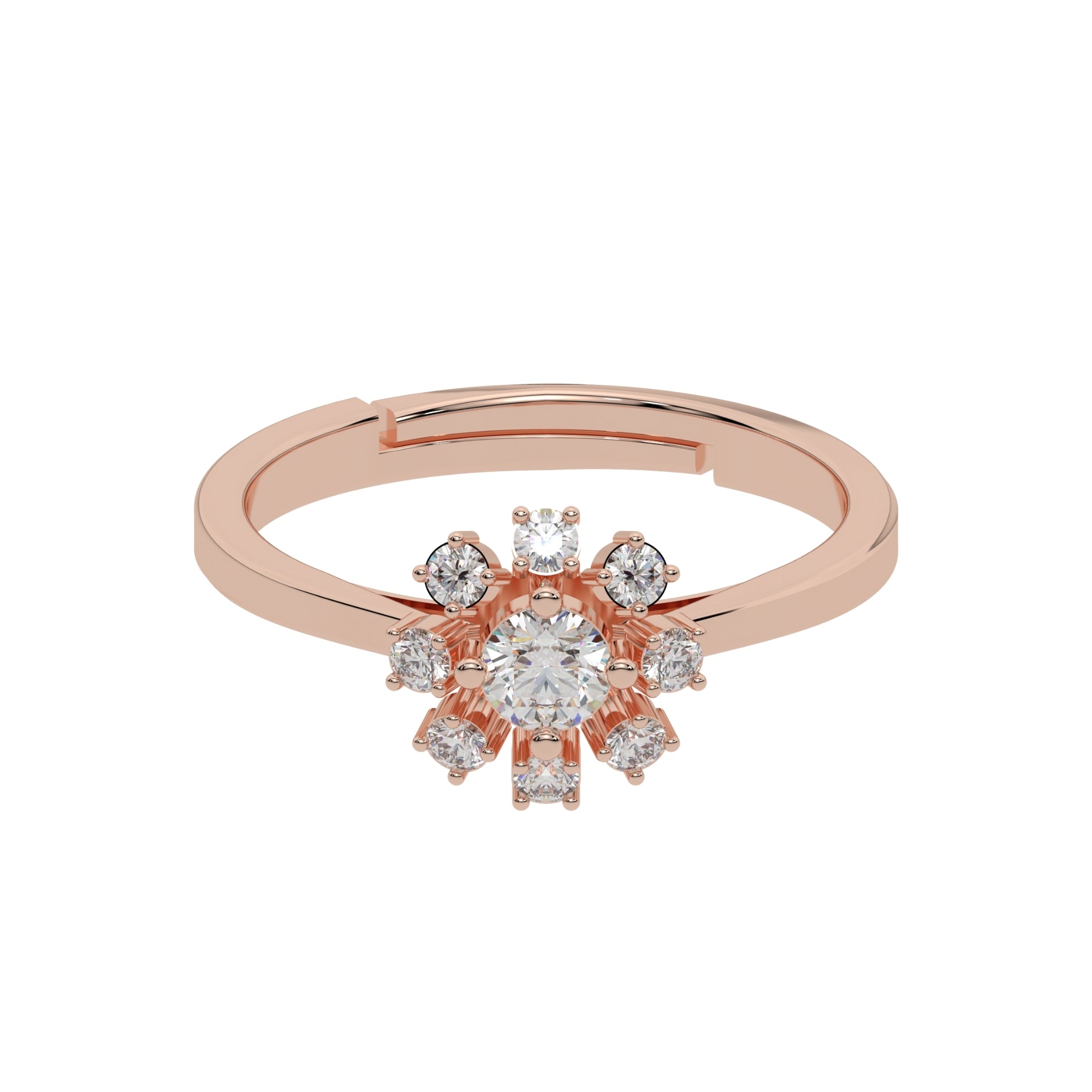 Floral Shape Flower Ring for Women and Girs | 925 Sterling Silver