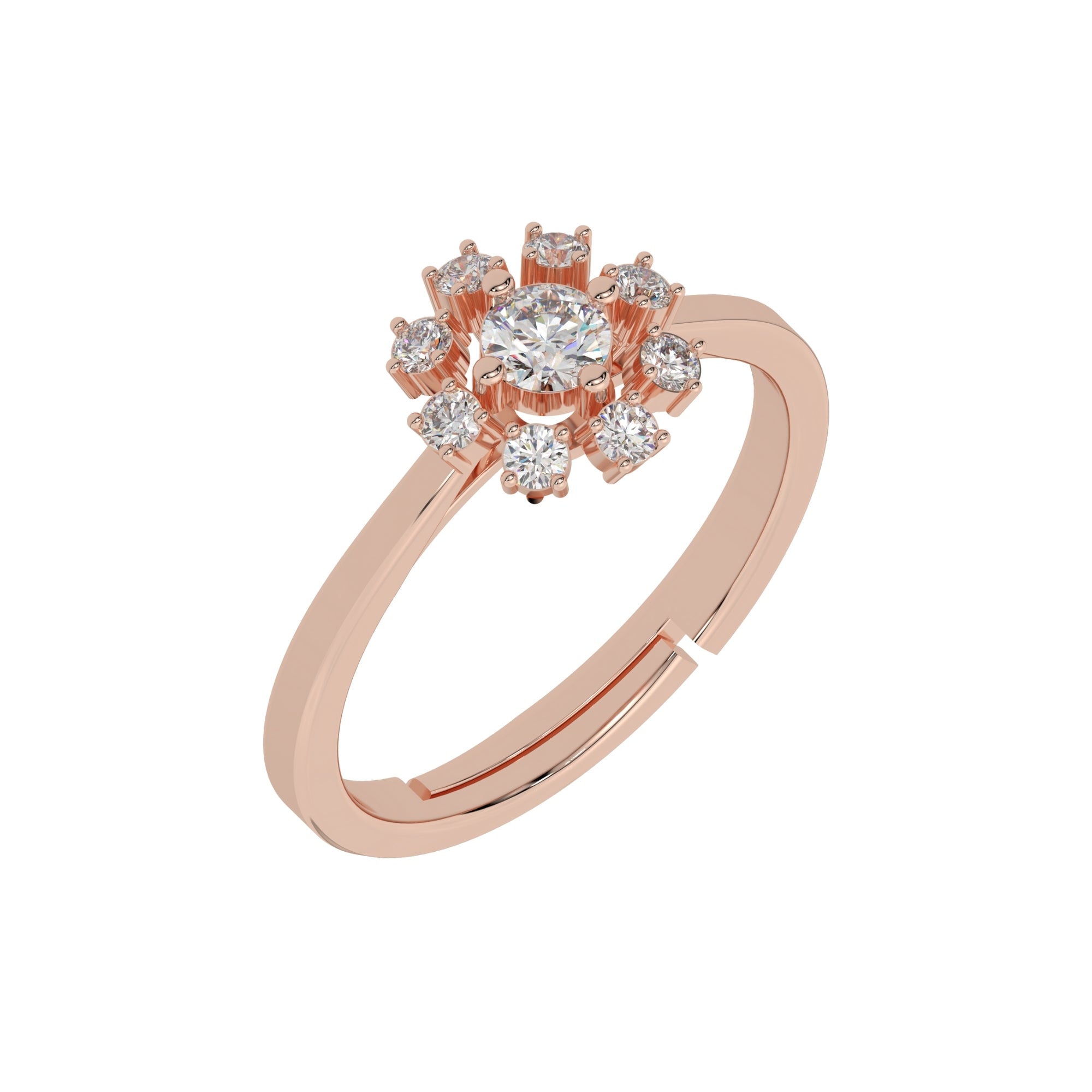 Floral Shape Flower Ring for Women and Girs | 925 Sterling Silver