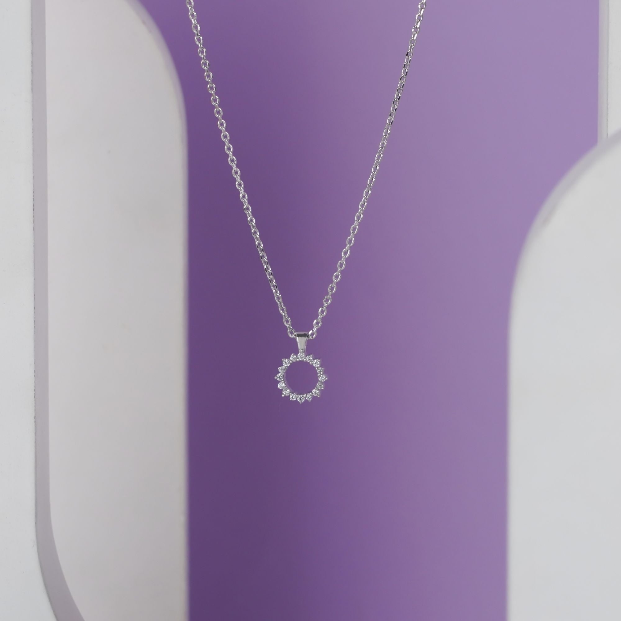 Sunshine Flower Necklace 925 Sterling Silver