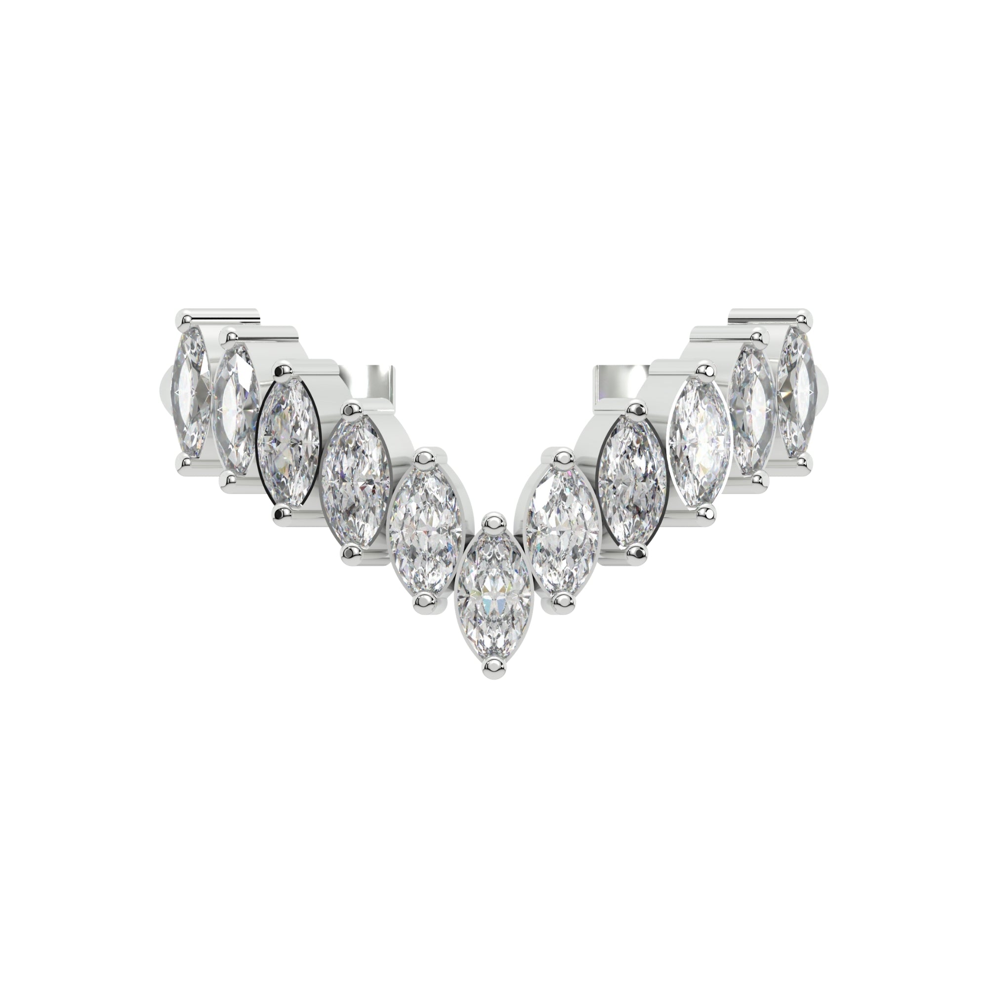 Best Silver Marquise Diamond Crown Ring