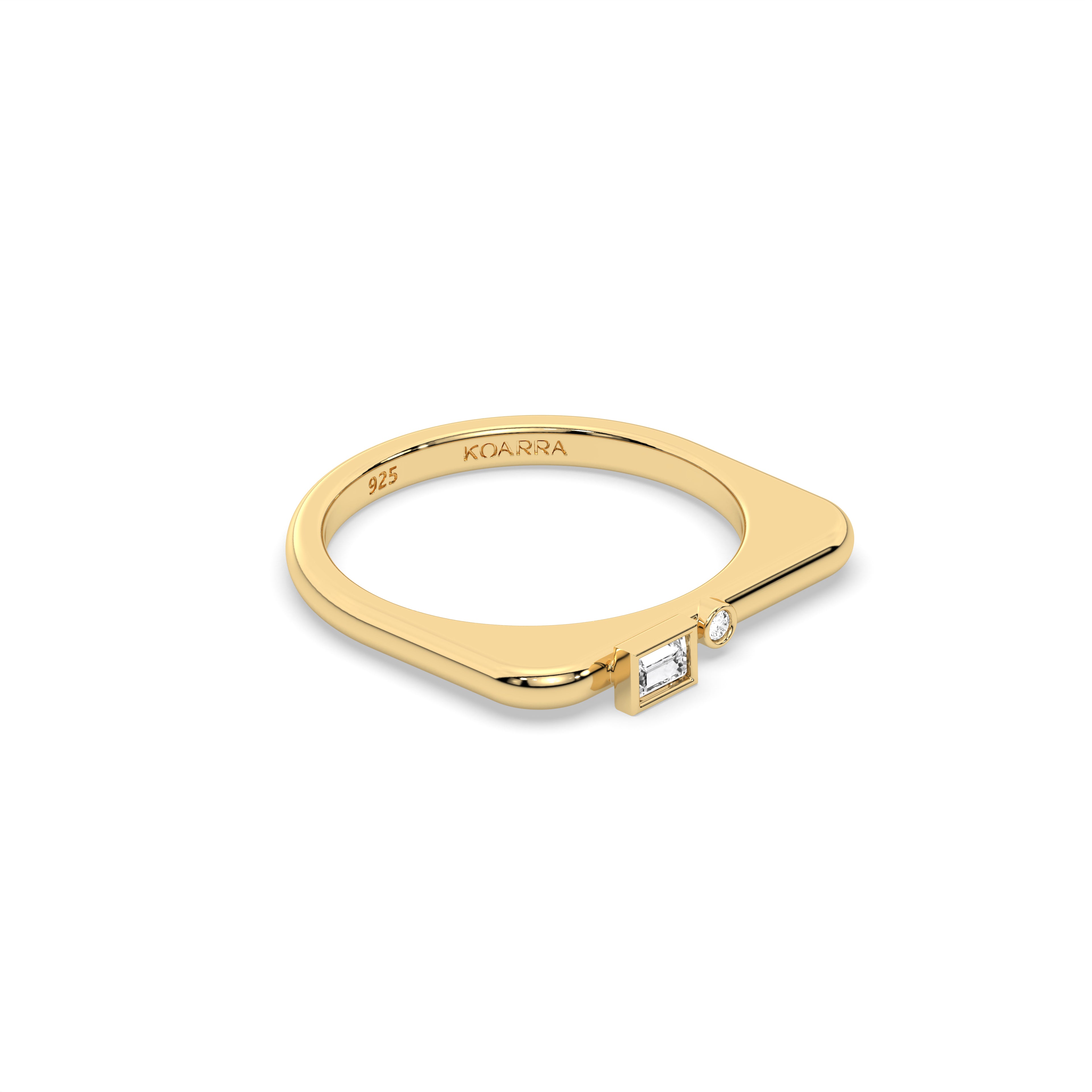 Luna Baguette Ring
