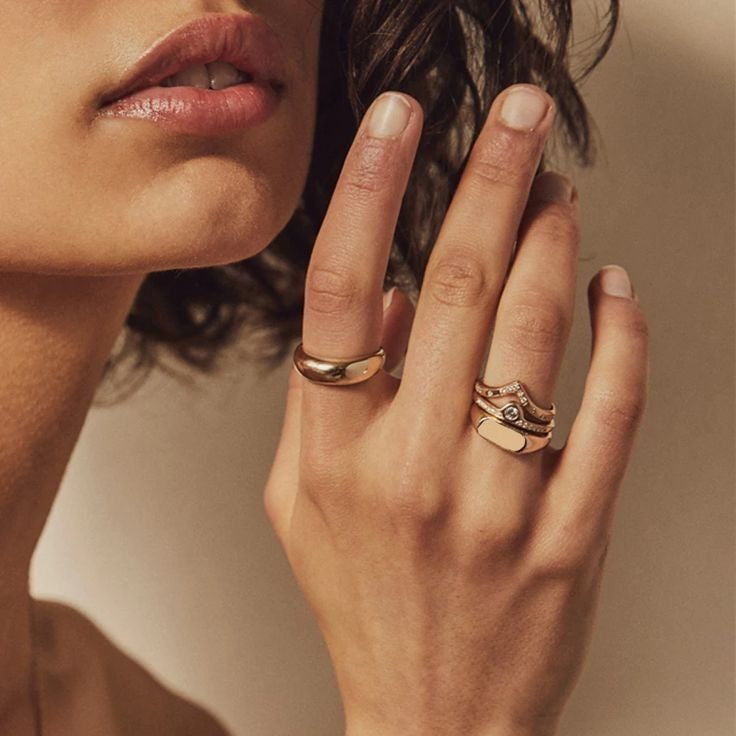 Zora Bold Pavé Diamond Ring