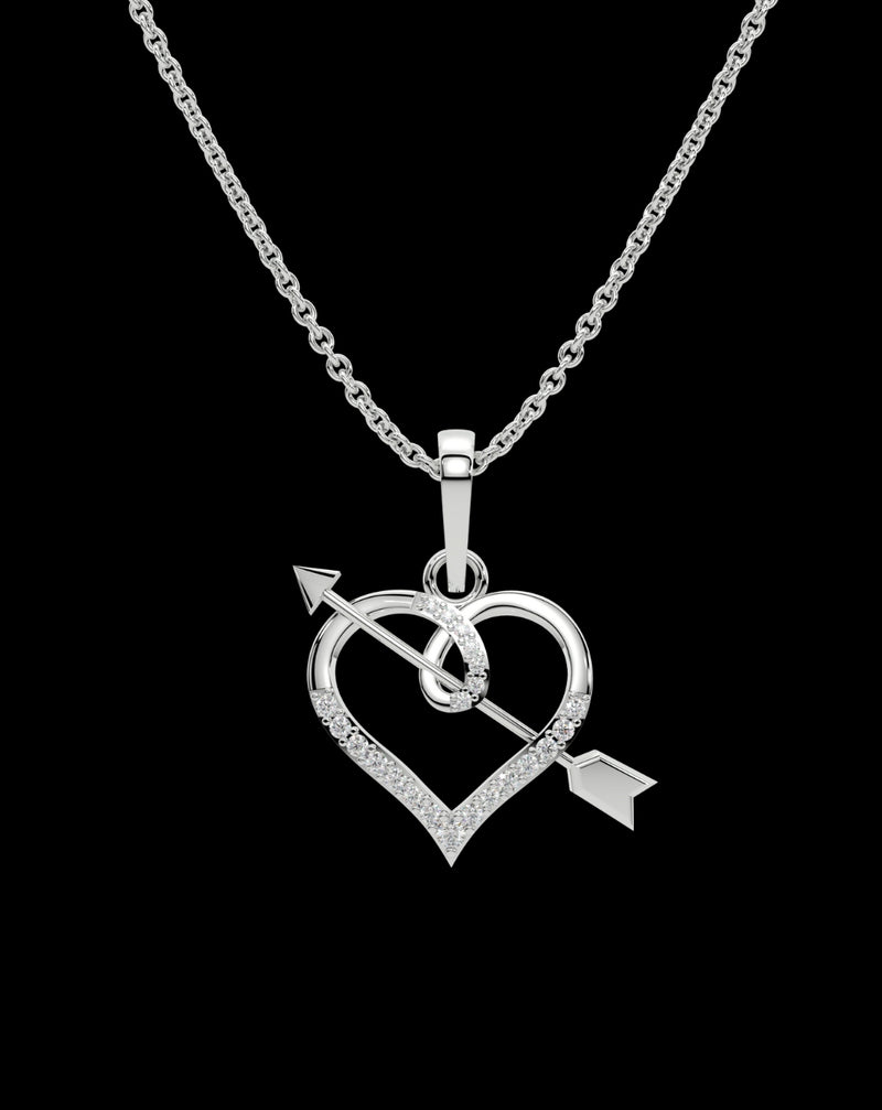 Lovely Arrow Heart Necklace