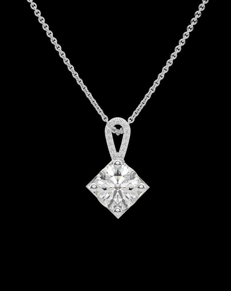 Solitaire Stone Pendant