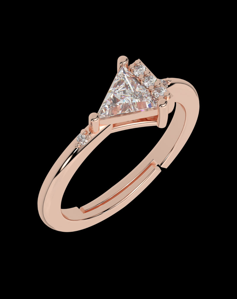 Triangle Diamond Ring