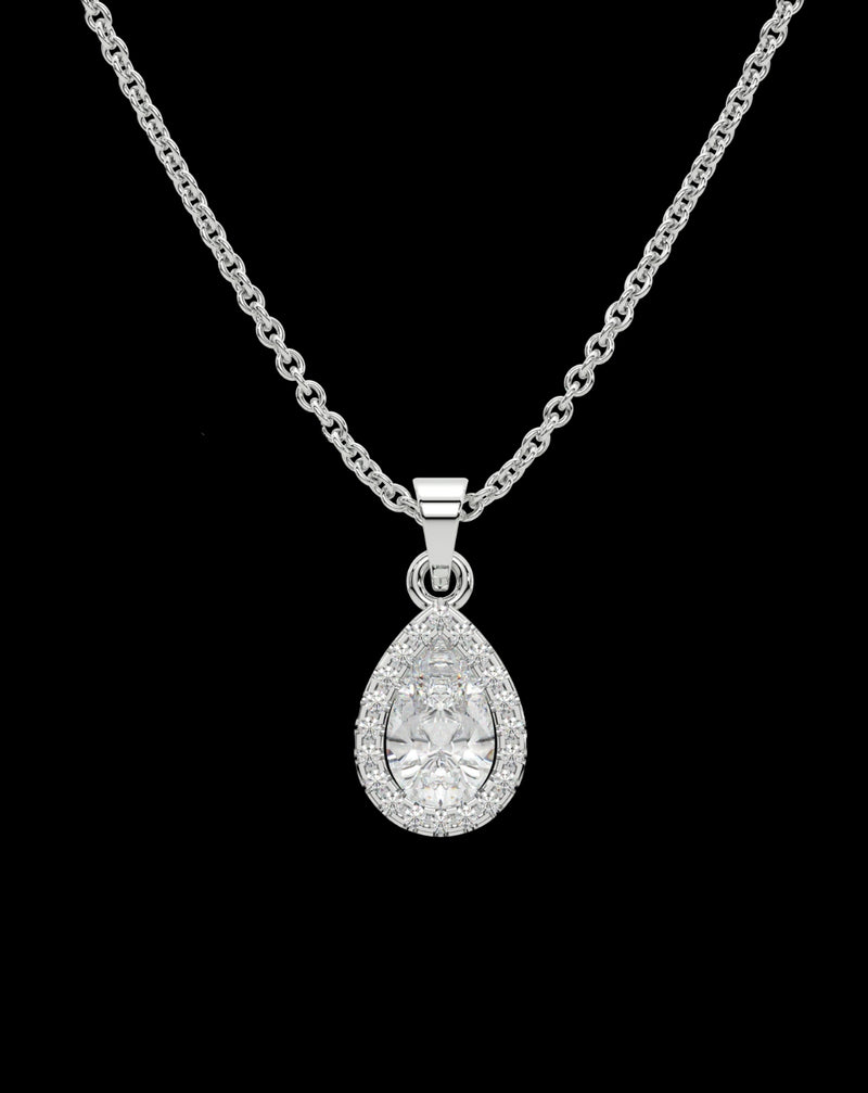 Pear Diamond Pendant