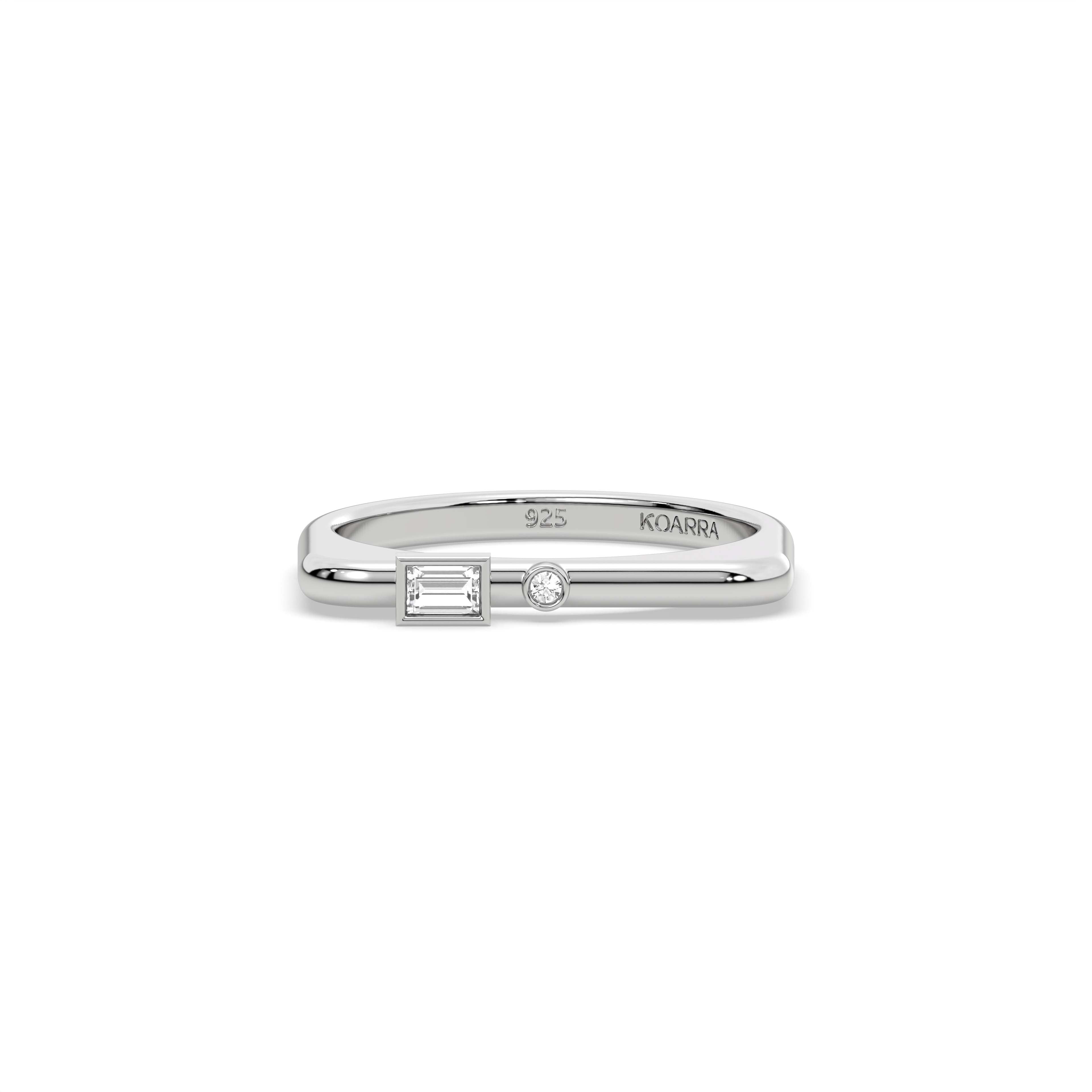 Luna Baguette Ring