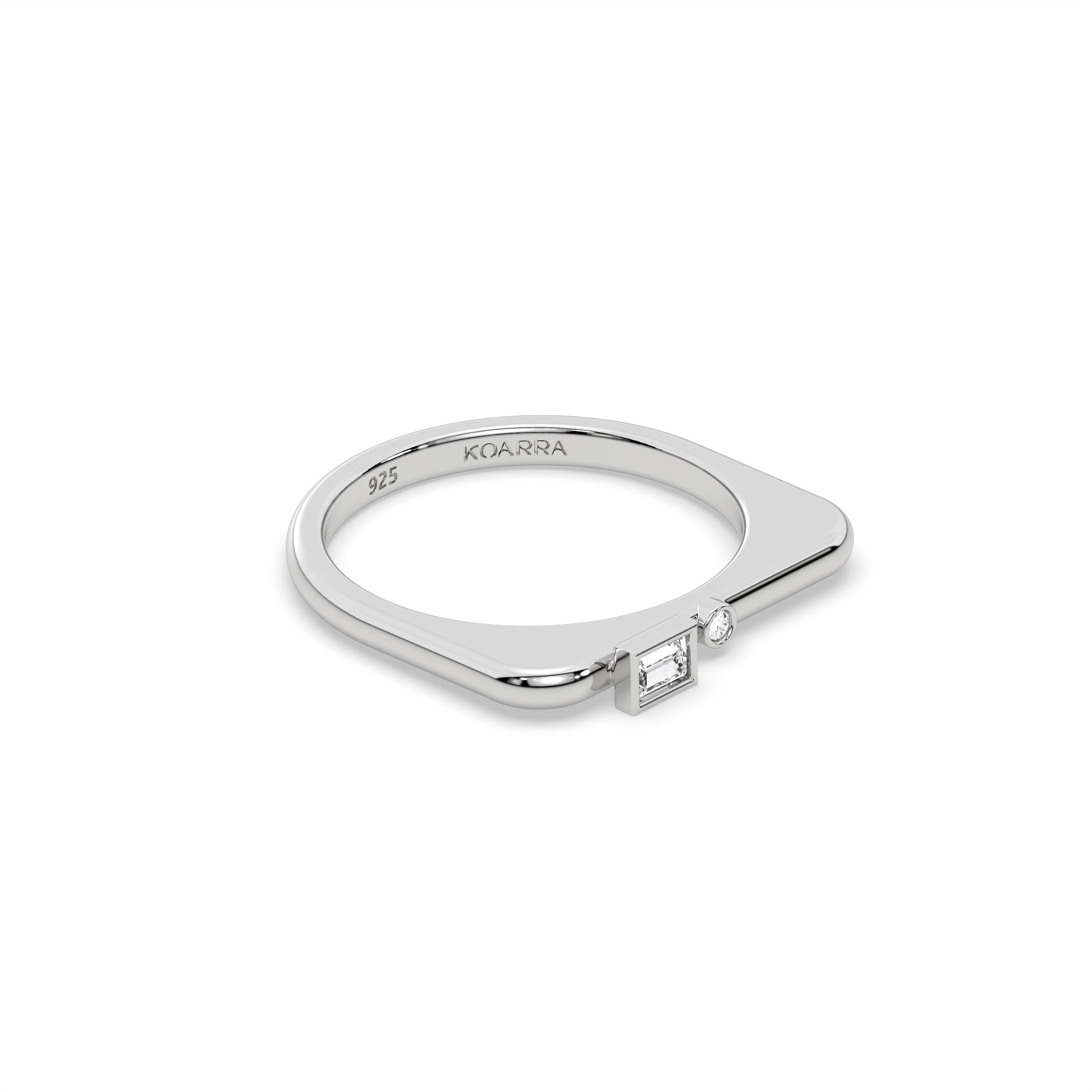 Luna Baguette Ring